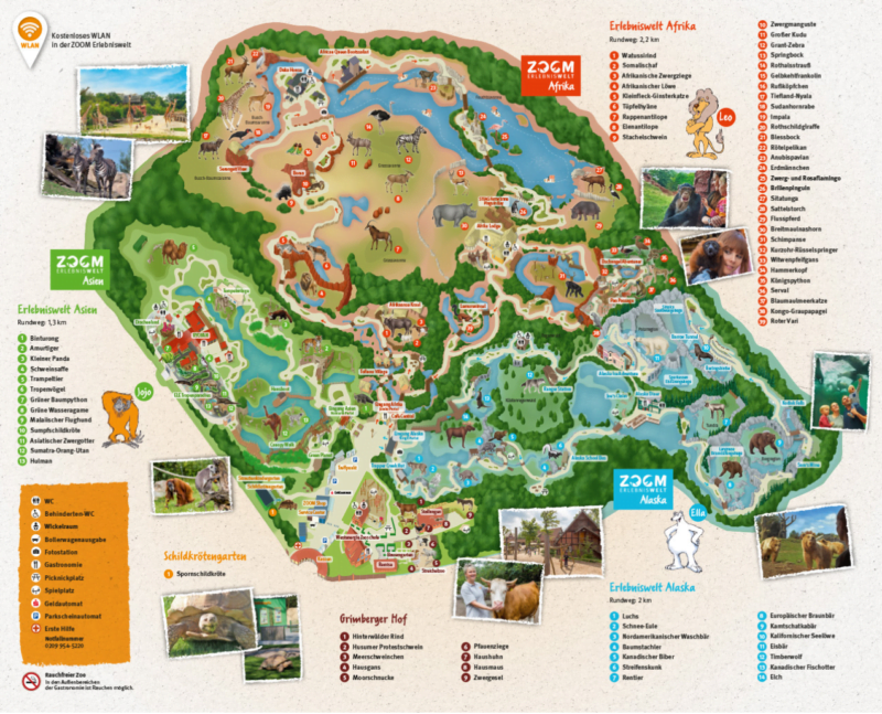 plattegrond ZOOM Erlebniswelt
